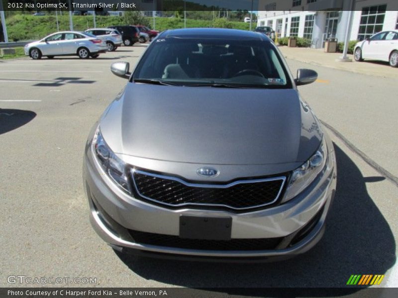 Titanium Silver / Black 2012 Kia Optima SX