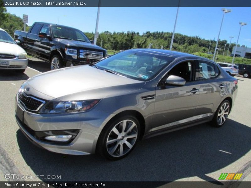 Titanium Silver / Black 2012 Kia Optima SX