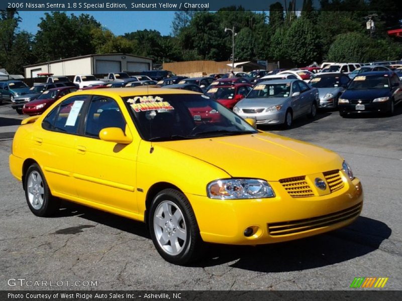 Sunburst Yellow / Charcoal 2006 Nissan Sentra 1.8 S Special Edition
