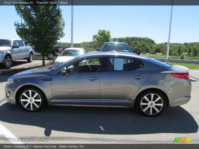 Titanium Silver / Black 2012 Kia Optima SX