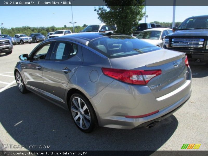 Titanium Silver / Black 2012 Kia Optima SX