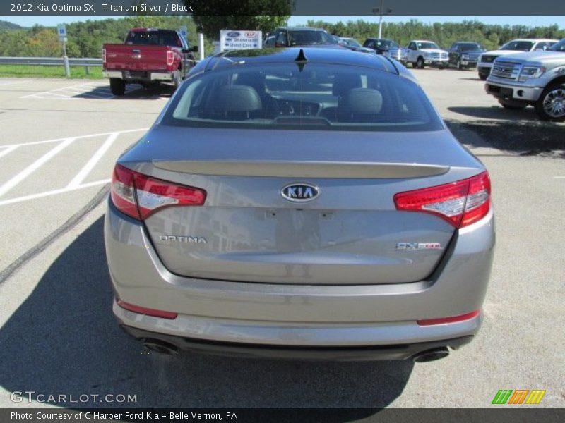 Titanium Silver / Black 2012 Kia Optima SX