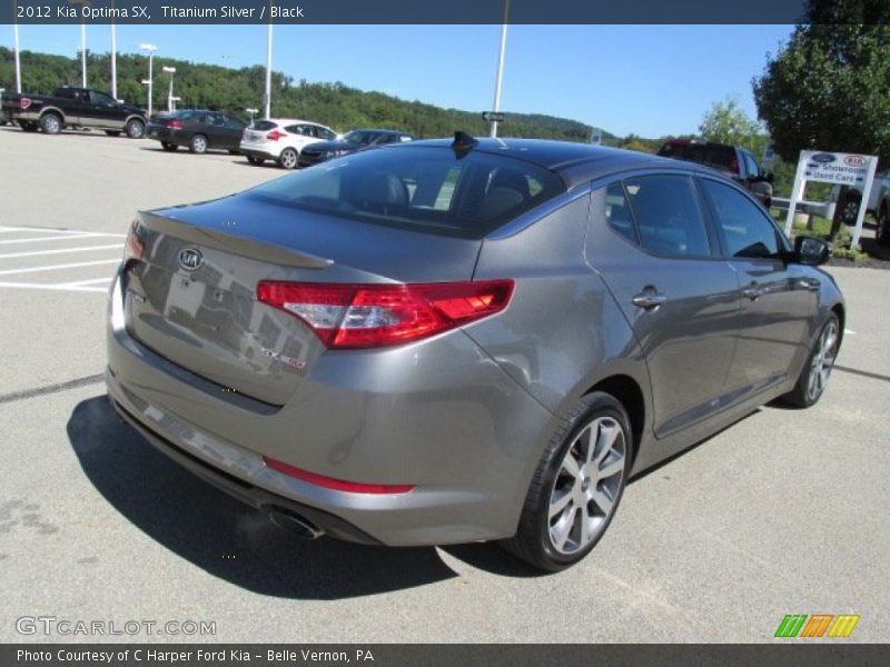 Titanium Silver / Black 2012 Kia Optima SX