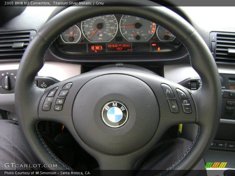 Titanium Silver Metallic / Grey 2005 BMW M3 Convertible