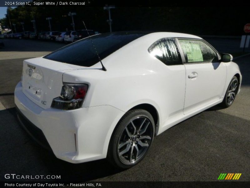 Super White / Dark Charcoal 2014 Scion tC