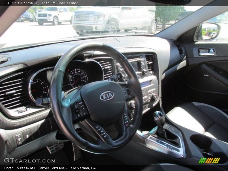 Titanium Silver / Black 2012 Kia Optima SX