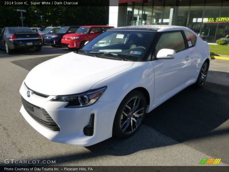 Super White / Dark Charcoal 2014 Scion tC