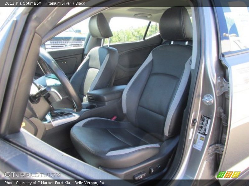 Titanium Silver / Black 2012 Kia Optima SX