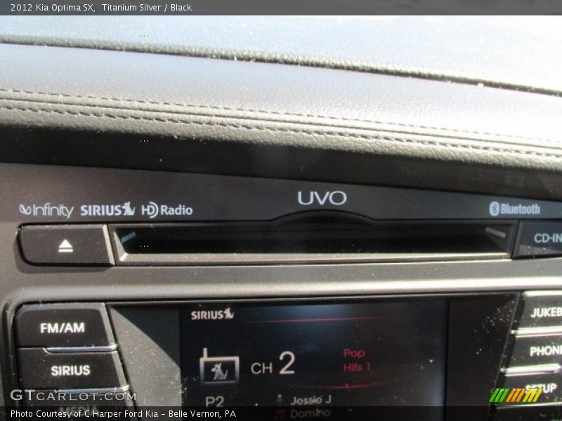 Titanium Silver / Black 2012 Kia Optima SX