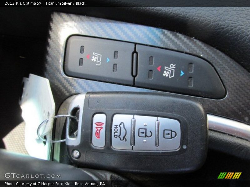Titanium Silver / Black 2012 Kia Optima SX