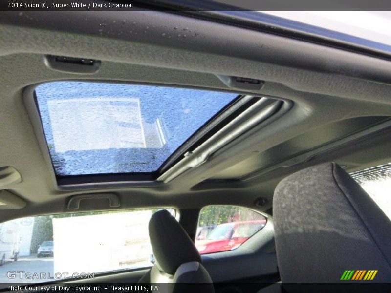 Super White / Dark Charcoal 2014 Scion tC