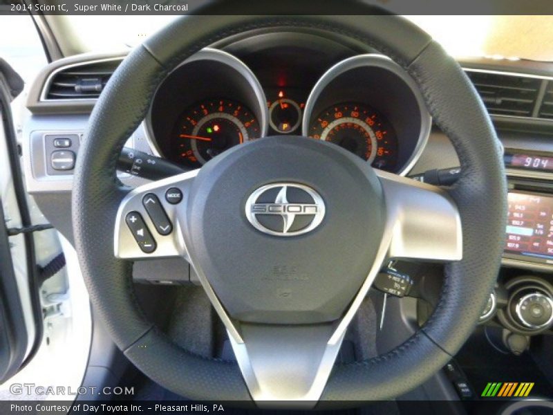 Super White / Dark Charcoal 2014 Scion tC