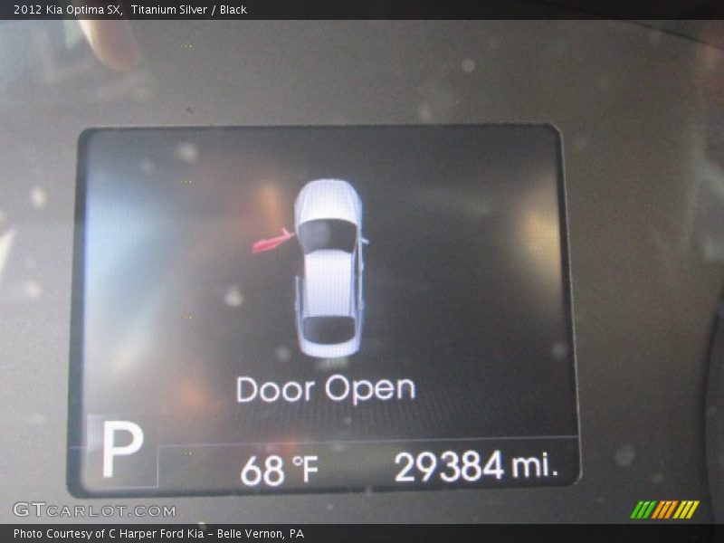 Titanium Silver / Black 2012 Kia Optima SX