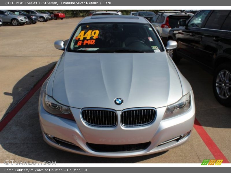 Titanium Silver Metallic / Black 2011 BMW 3 Series 335i Sedan