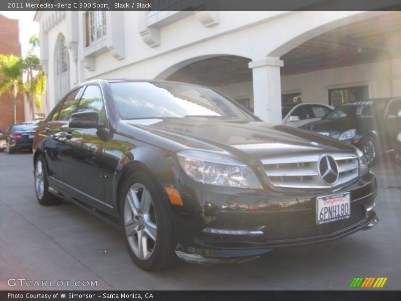 Black / Black 2011 Mercedes-Benz C 300 Sport