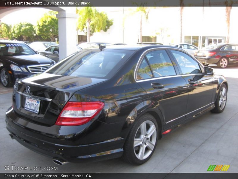 Black / Black 2011 Mercedes-Benz C 300 Sport
