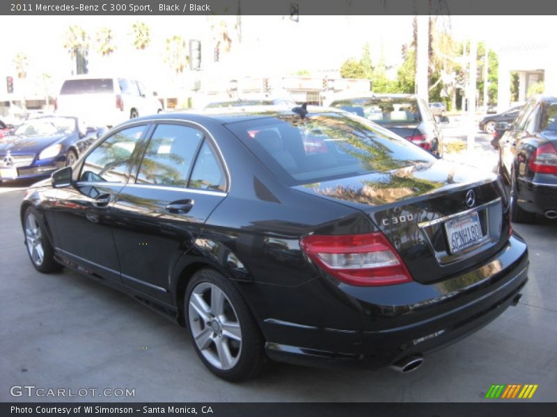 Black / Black 2011 Mercedes-Benz C 300 Sport