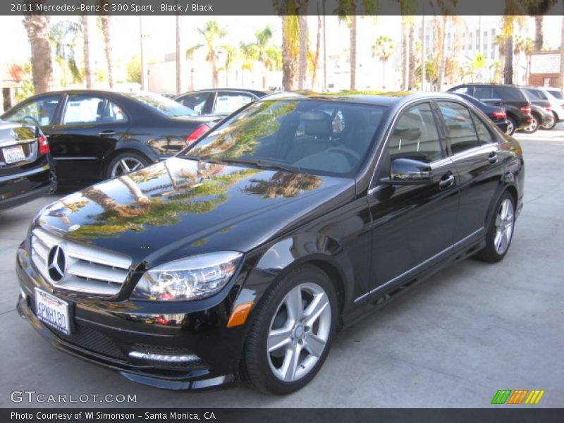 Black / Black 2011 Mercedes-Benz C 300 Sport