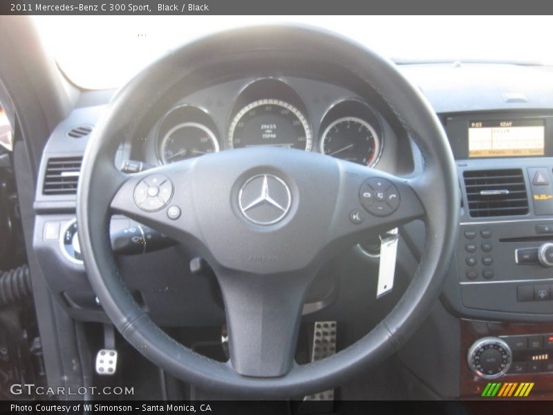 Black / Black 2011 Mercedes-Benz C 300 Sport