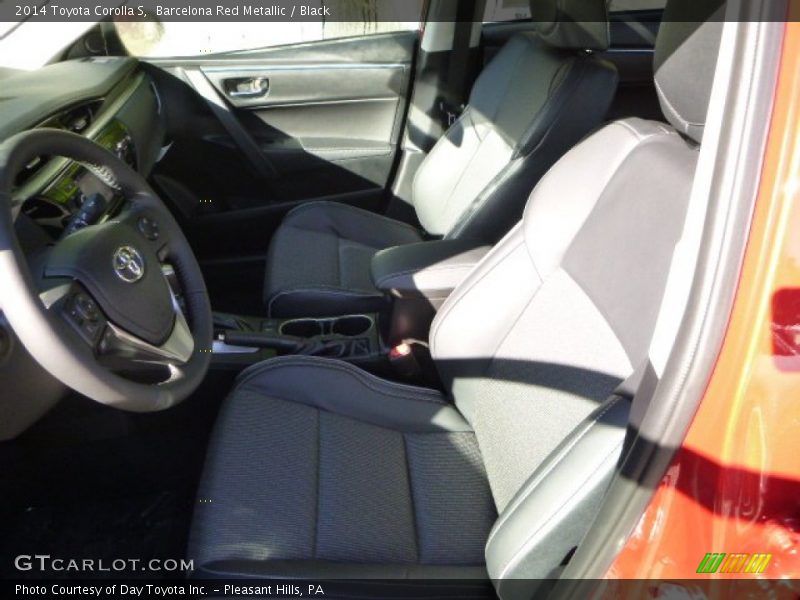 Barcelona Red Metallic / Black 2014 Toyota Corolla S