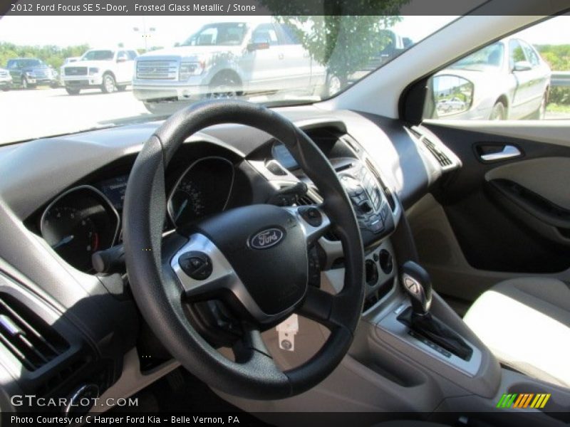 Frosted Glass Metallic / Stone 2012 Ford Focus SE 5-Door