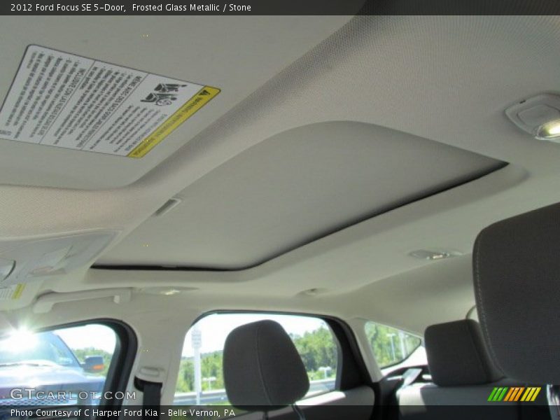 Frosted Glass Metallic / Stone 2012 Ford Focus SE 5-Door