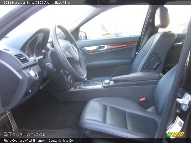 Black / Black 2011 Mercedes-Benz C 300 Sport