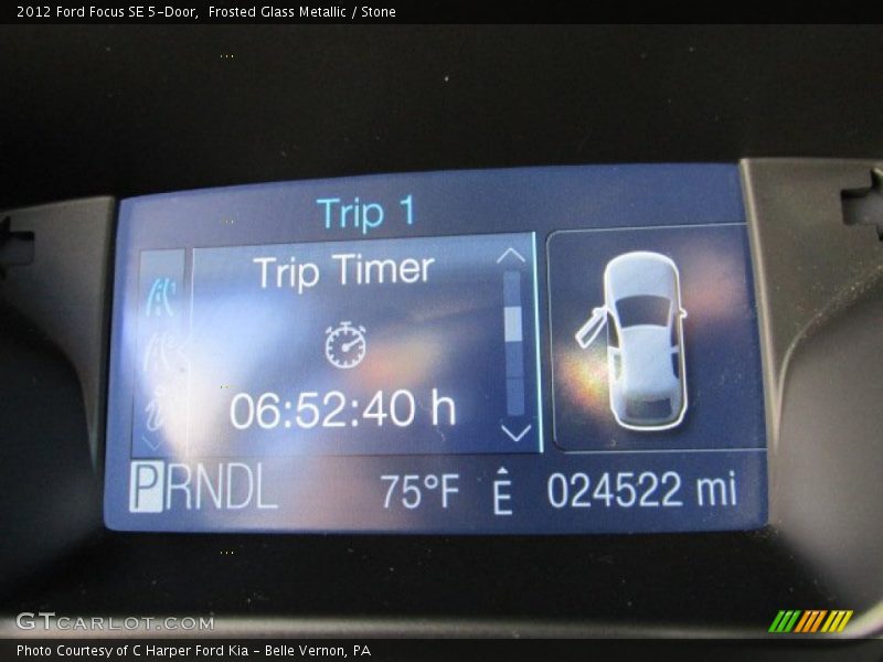 Frosted Glass Metallic / Stone 2012 Ford Focus SE 5-Door