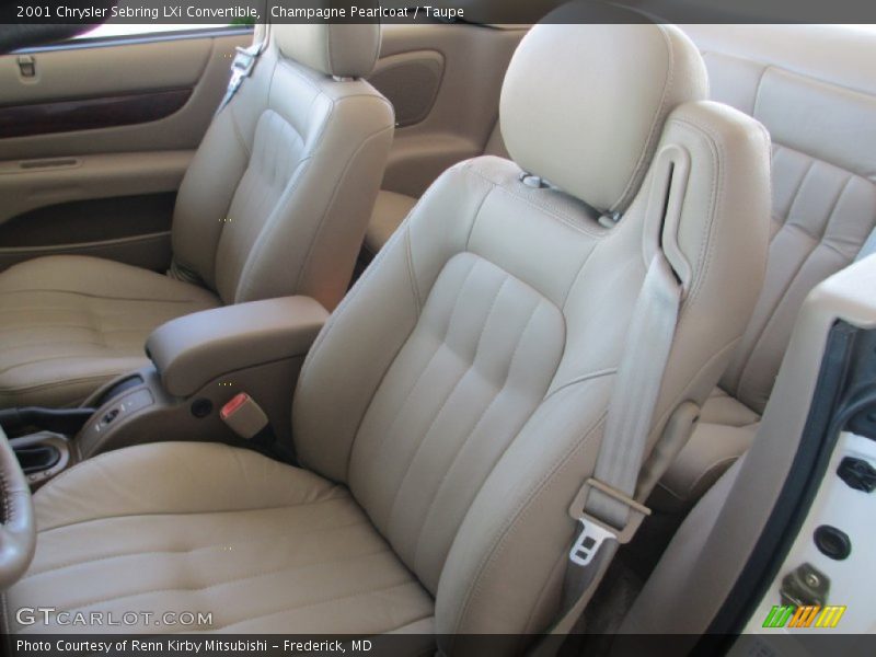 Champagne Pearlcoat / Taupe 2001 Chrysler Sebring LXi Convertible