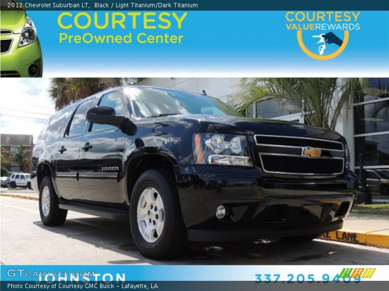 Black / Light Titanium/Dark Titanium 2012 Chevrolet Suburban LT