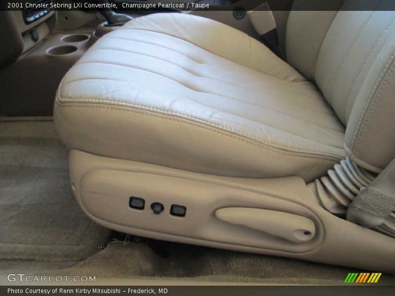 Champagne Pearlcoat / Taupe 2001 Chrysler Sebring LXi Convertible