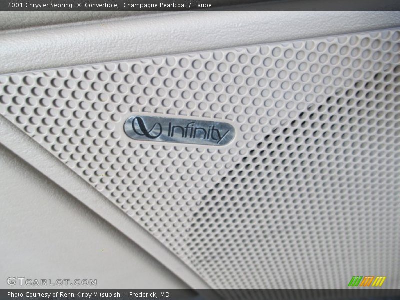 Champagne Pearlcoat / Taupe 2001 Chrysler Sebring LXi Convertible