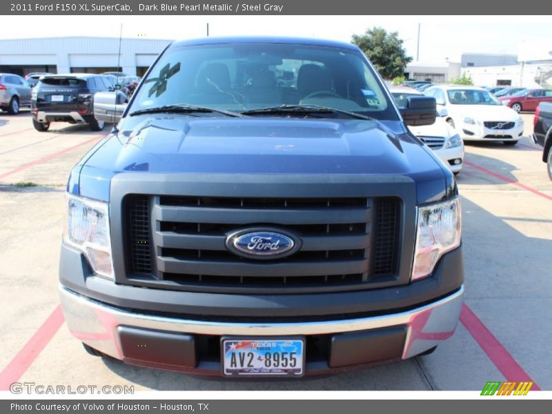 Dark Blue Pearl Metallic / Steel Gray 2011 Ford F150 XL SuperCab