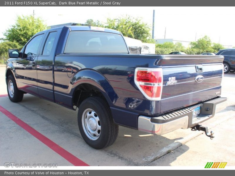 Dark Blue Pearl Metallic / Steel Gray 2011 Ford F150 XL SuperCab