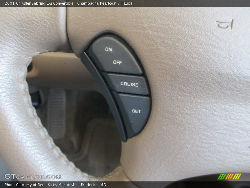 Champagne Pearlcoat / Taupe 2001 Chrysler Sebring LXi Convertible