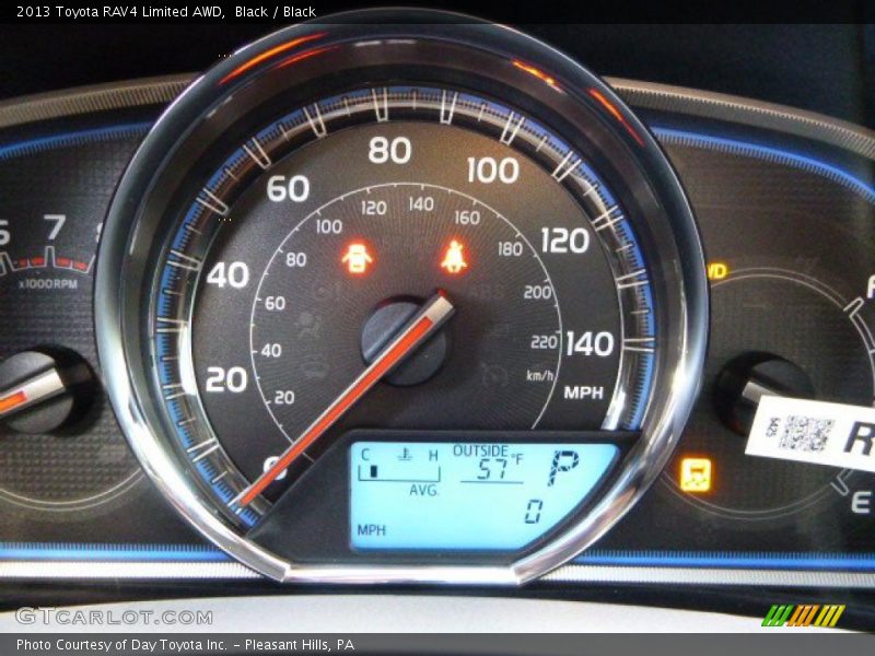 Black / Black 2013 Toyota RAV4 Limited AWD
