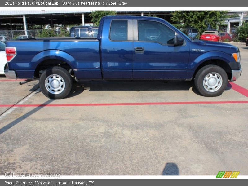 Dark Blue Pearl Metallic / Steel Gray 2011 Ford F150 XL SuperCab