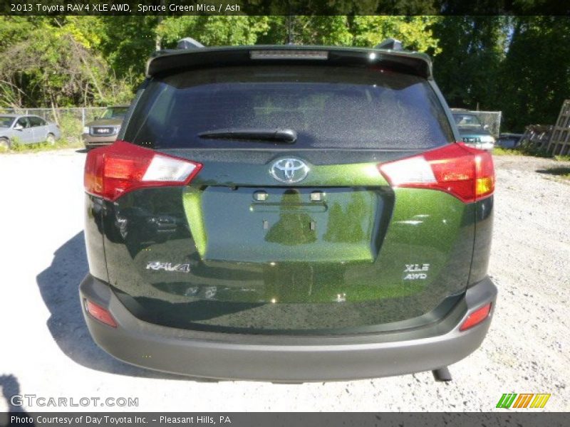 Spruce Green Mica / Ash 2013 Toyota RAV4 XLE AWD