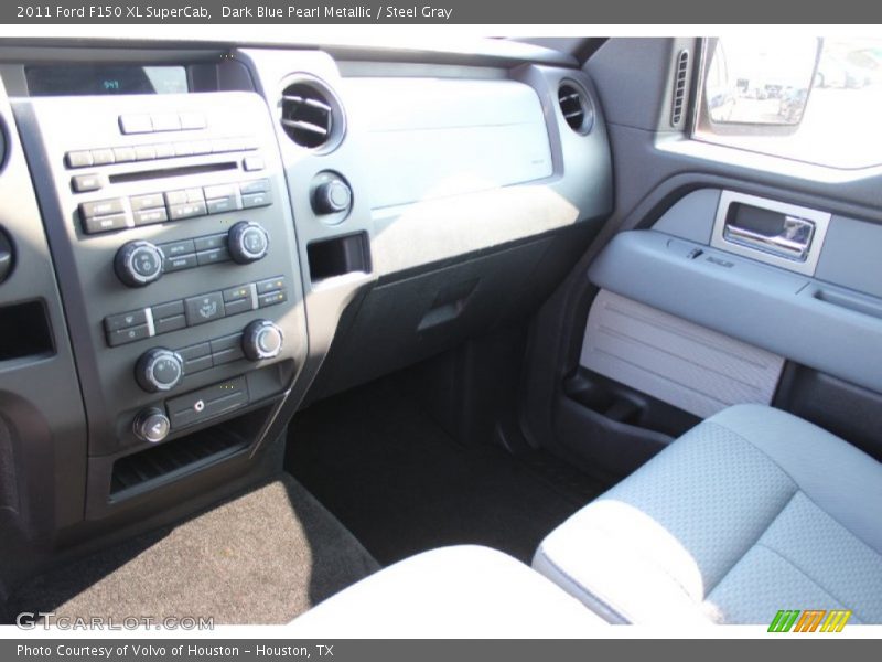 Dark Blue Pearl Metallic / Steel Gray 2011 Ford F150 XL SuperCab