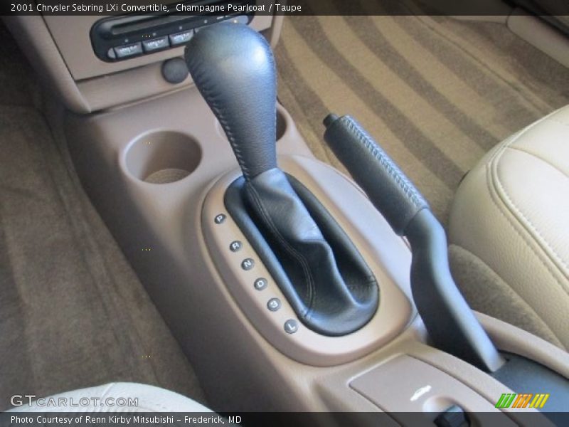 Champagne Pearlcoat / Taupe 2001 Chrysler Sebring LXi Convertible