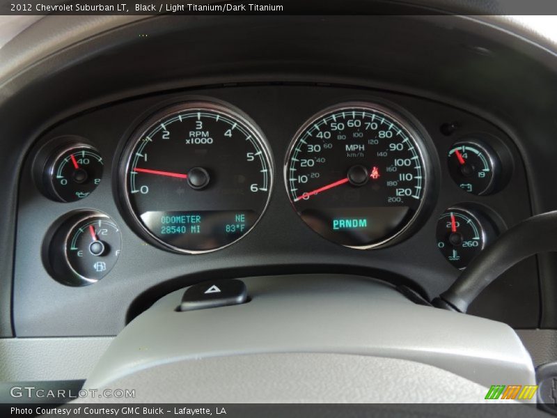 Black / Light Titanium/Dark Titanium 2012 Chevrolet Suburban LT