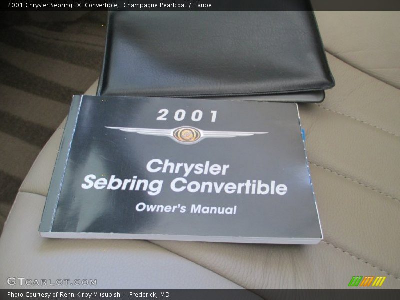 Champagne Pearlcoat / Taupe 2001 Chrysler Sebring LXi Convertible