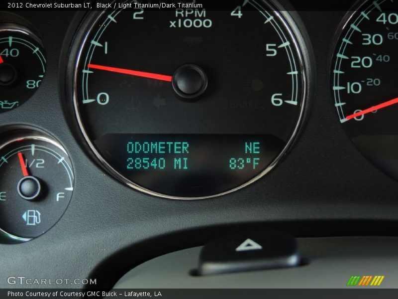 Black / Light Titanium/Dark Titanium 2012 Chevrolet Suburban LT