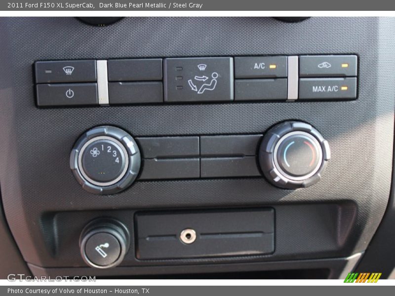 Dark Blue Pearl Metallic / Steel Gray 2011 Ford F150 XL SuperCab