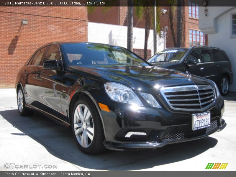 Black / Black 2011 Mercedes-Benz E 350 BlueTEC Sedan