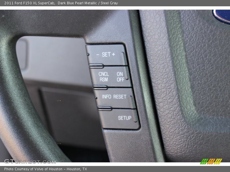 Dark Blue Pearl Metallic / Steel Gray 2011 Ford F150 XL SuperCab