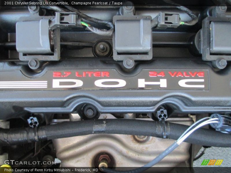 Champagne Pearlcoat / Taupe 2001 Chrysler Sebring LXi Convertible