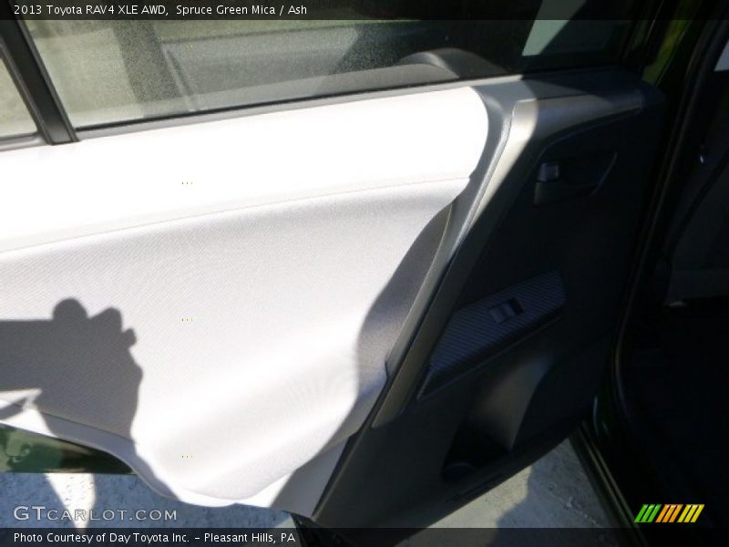 Spruce Green Mica / Ash 2013 Toyota RAV4 XLE AWD