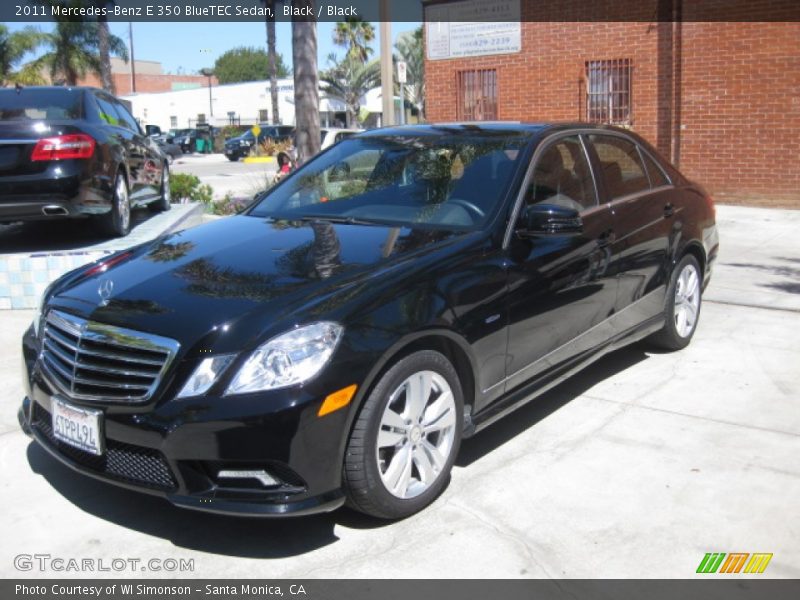 Black / Black 2011 Mercedes-Benz E 350 BlueTEC Sedan