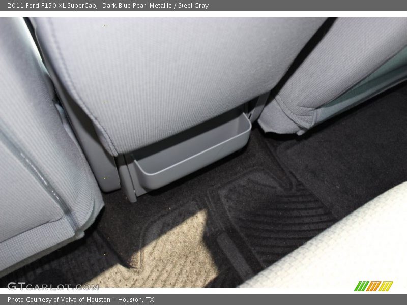 Dark Blue Pearl Metallic / Steel Gray 2011 Ford F150 XL SuperCab